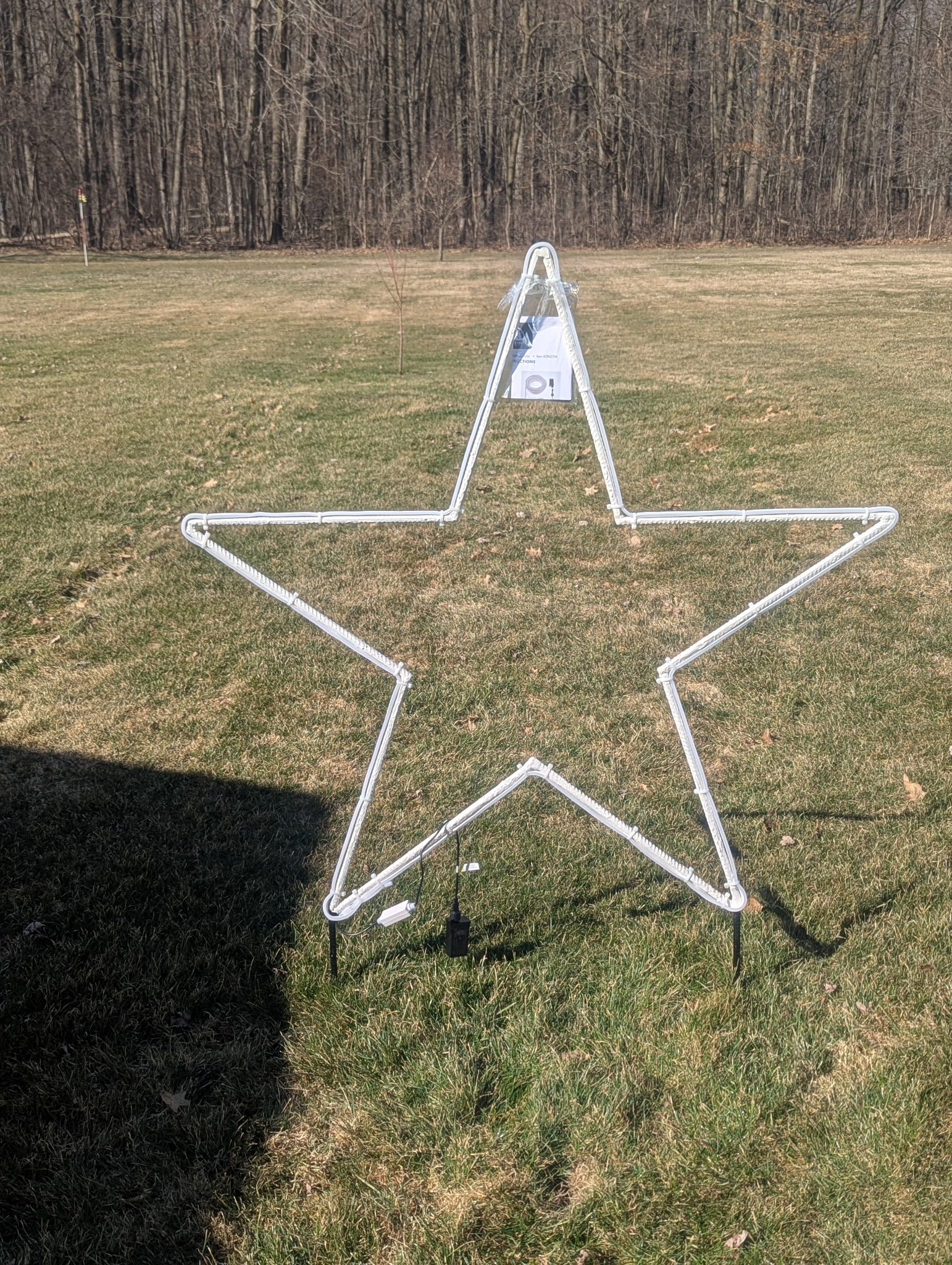 Large Star in Yard